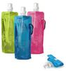 Folding Pouch Water Bottle with Attachment Ring